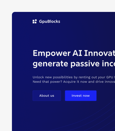 GPU Blocks: Decentralized GPU Rental